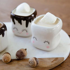 Mini Marshmallow Emoji Hot Cocoa Mugs (Set of 4)