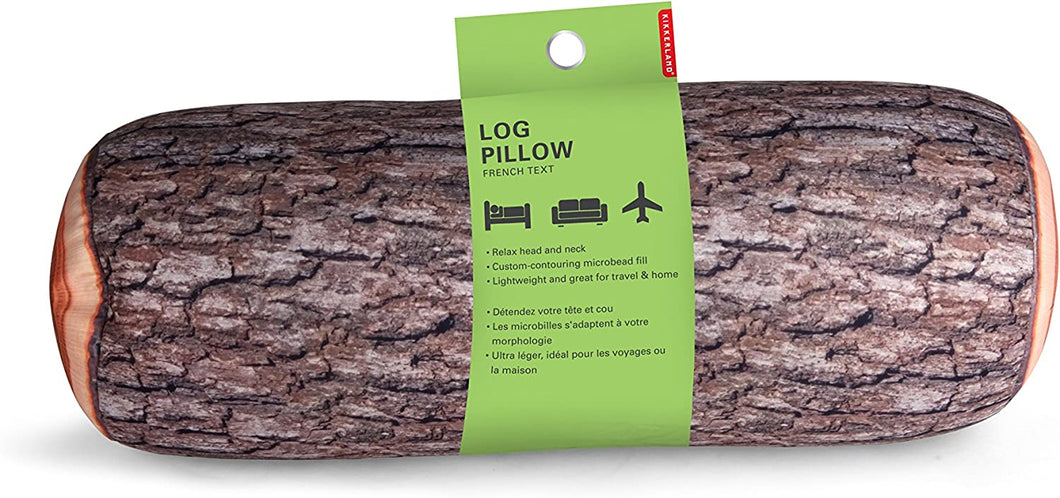 Realistic Log Throw Pillow